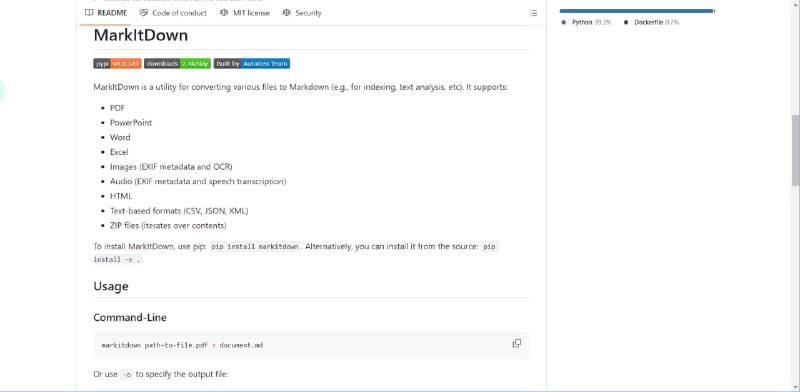 #Markdown #Markitdown #Word #PDF #转换  #推荐推荐