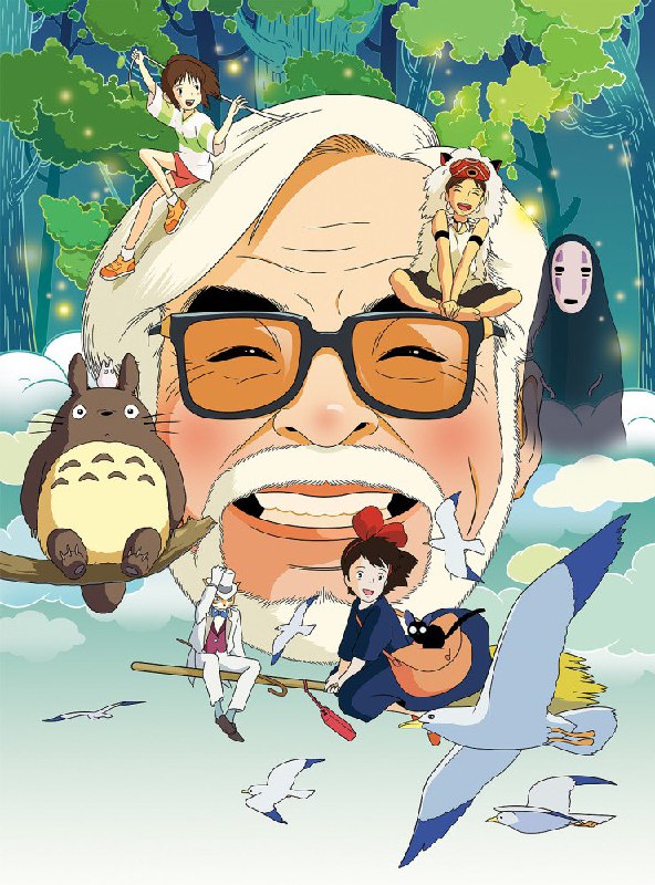 #动漫 #宫崎骏 #海报 #分享今天是六一儿童节，逛书店时发现宫崎骏动漫的海报，非常亲切；其中，竟然有一张我不认识的海报（图九)