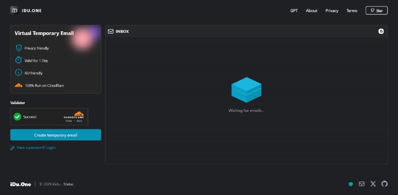 #临时邮箱 #开源项目 #网站  #自建 简介