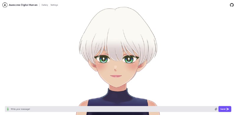 分享一个二维数字人生产项目awesome-digital-human-live2d ，可本地部署，可Docker部署